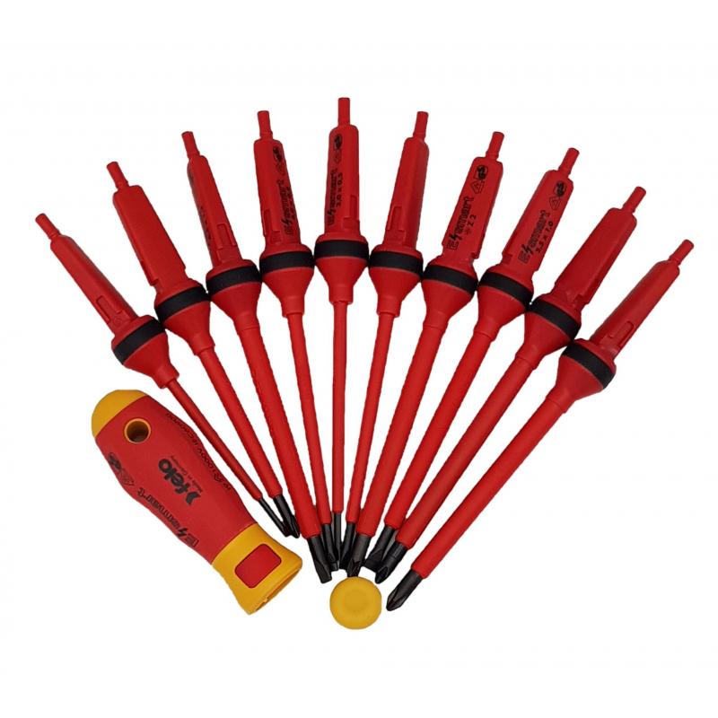 Набор стержней диэлектрич и рукоятка E-SMART, в кейсе, 14 шт Felo 06391316