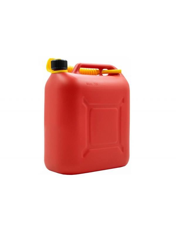 Канистра красная 20л. для хранения и перевозки топлива, ГСМ