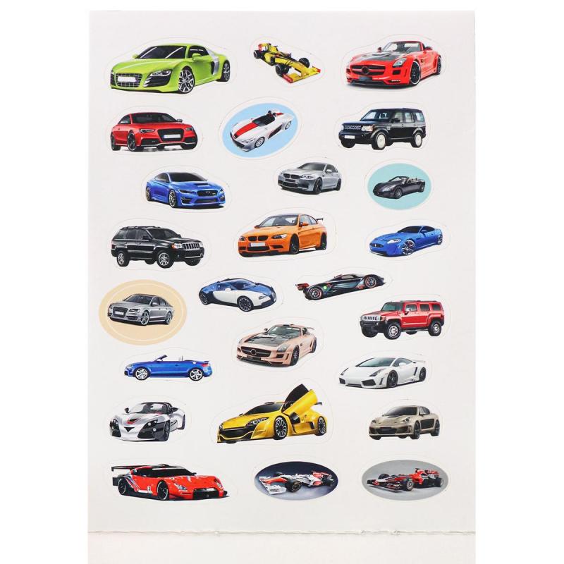 Наклейки детские  в альбоме  А5 100 НАКЛЕЕК.МАШИНЫ, Н-6440