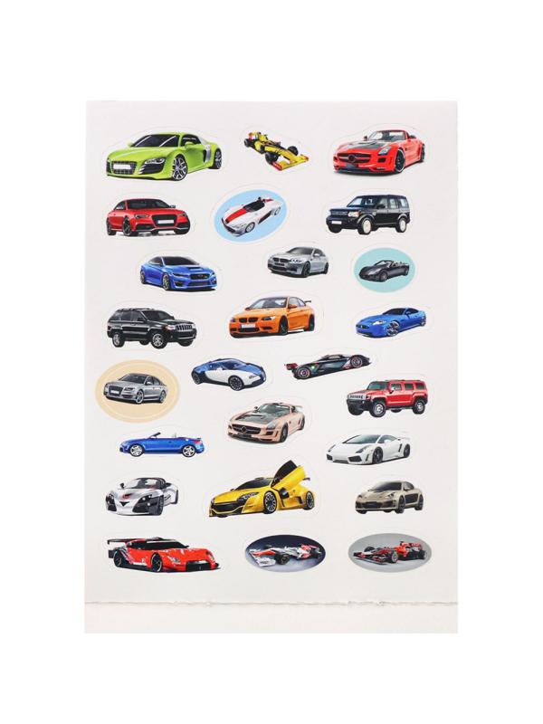 Наклейки детские  в альбоме  А5 100 НАКЛЕЕК.МАШИНЫ, Н-6440