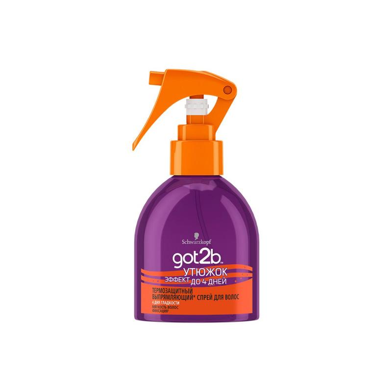 Спрей для укладки волос Got2b выпрямляющий утюжок термозащитный, 200мл