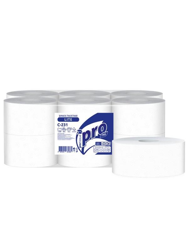 Бумага туалетная д/дисп Protissue 1сл 12рул 200м С231