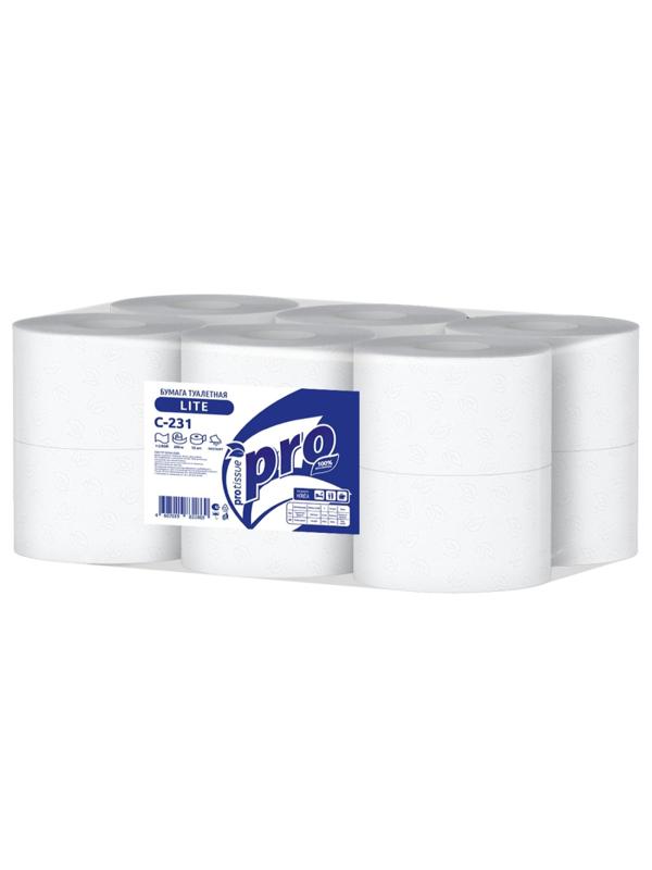 Бумага туалетная д/дисп Protissue 1сл 12рул 200м С231