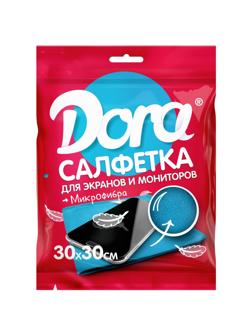 Салфетка хозяйственная для экр.,монит.и электротех.Dora30х30см микрофибра