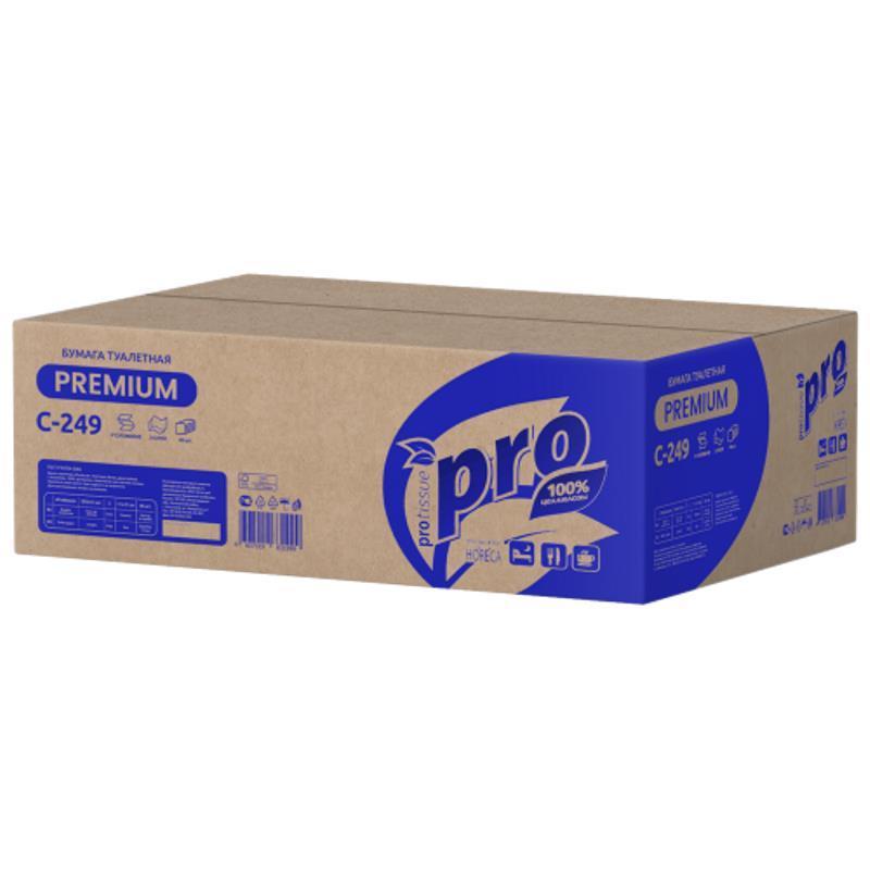 Бумага туалетная д/дисп Protissue 2сл 250лист 40 пачек в уп С249
