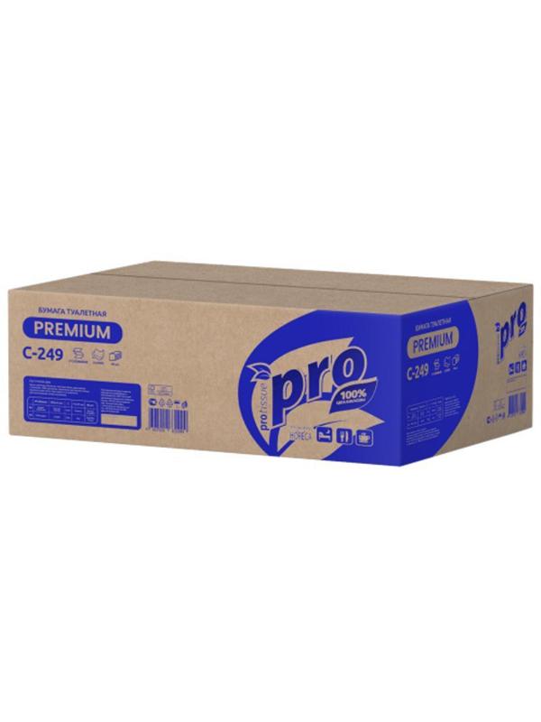 Бумага туалетная д/дисп Protissue 2сл 250лист 40 пачек в уп С249