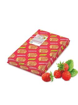 Вафли Дарлетто  мягкие со взбитыми сливками с земляникой,  1,08кг