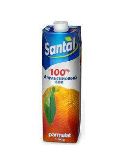 Сок SANTAL апельсиновый тетрапак 1л