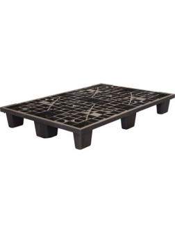 Паллет пластиковый, черный, перфорированный