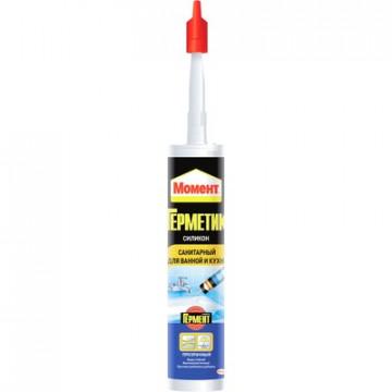 Герметик силиконовый для ванной  Момент (прозрачн), 280 мл (2002675)