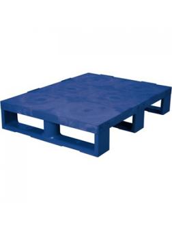 Паллет 800х600х150 мм (сплошной на полозьях), синий, (TR 680 )