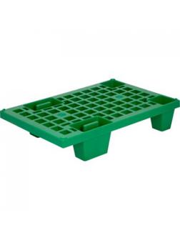Паллет 600х400х130 (перфорированный на ножках), зеленый, (TR 400 )