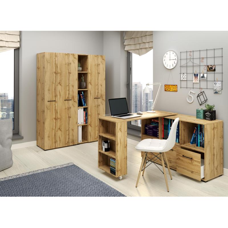 Мебель для дома IN Шкаф Homeoffice полузакр. 644x416x1746 Дуб натуральный