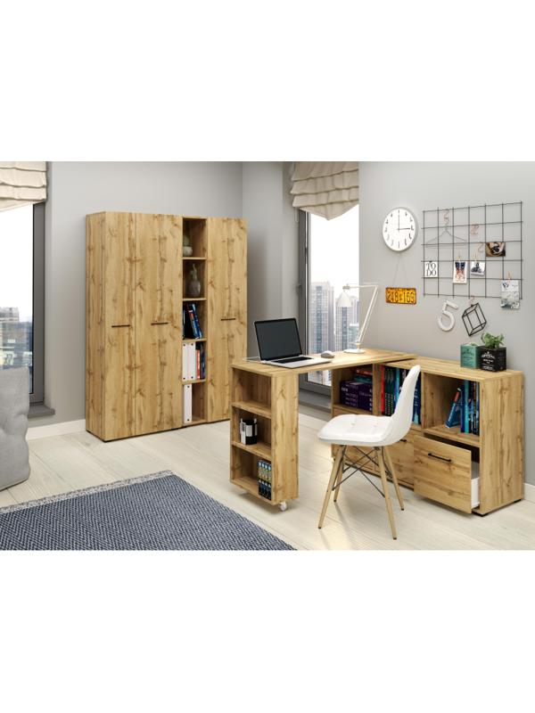 Мебель для дома IN Шкаф Homeoffice полузакр. 644x416x1746 Дуб натуральный