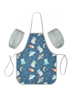 Фартук для труда №1School Космос нарукавники, 490x390мм,ФН 61-20