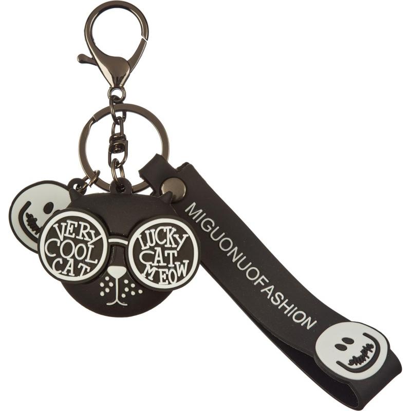 Брелок Cat черный 4,5x5 см