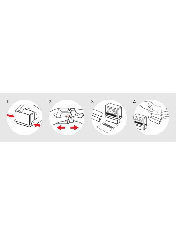 Оснастка для штампов персон. Pr. C40 23х59мм белая Colop