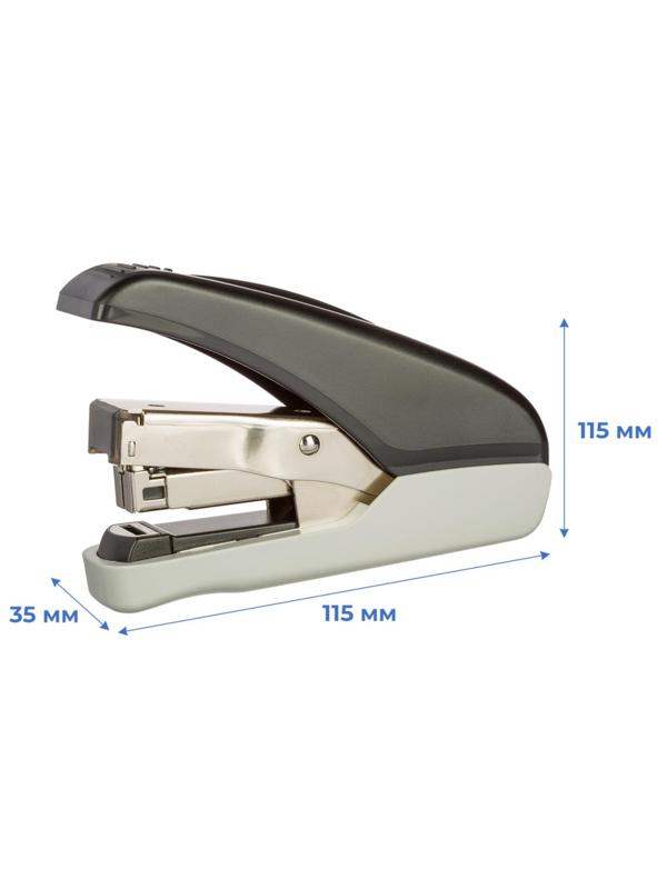 Степлер SAX 165 (N24/6, 26/6) Flat clinch,до 30лис,энергосбер,антистеп,черн