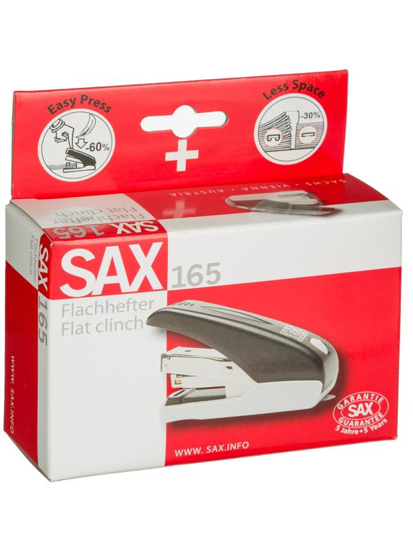 Степлер SAX 165 (N24/6, 26/6) Flat clinch,до 30лис,энергосбер,антист,син