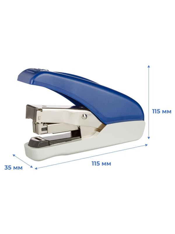Степлер SAX 165 (N24/6, 26/6) Flat clinch,до 30лис,энергосбер,антист,син