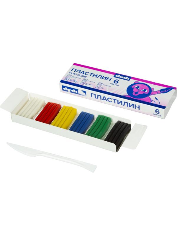 Пластилин классический dadi 15г 6 цв., DPL15-06A