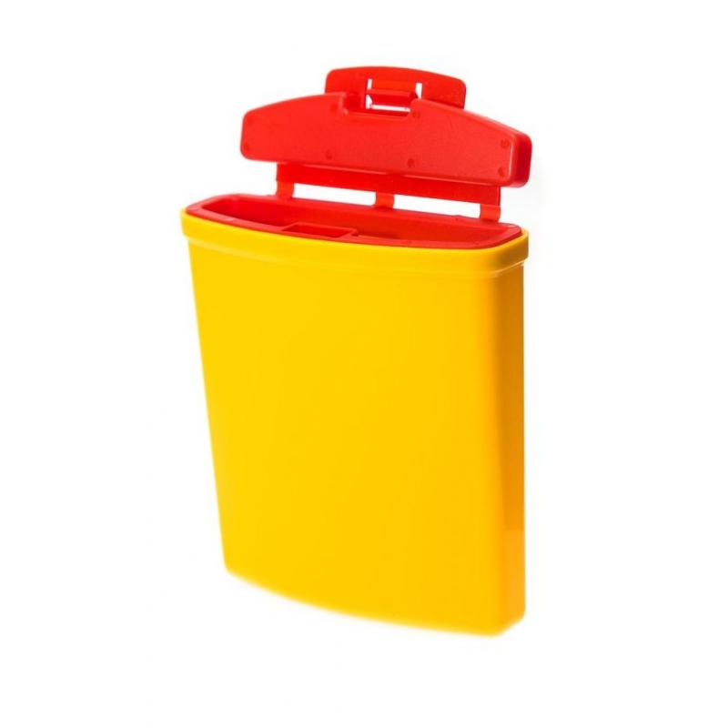 Емкость-контейнер д/сбора ост.инстр.с иглосъем.Б Жел.0,25л.100шт/уп.,СЗПИ