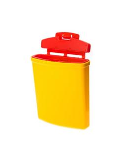 Емкость-контейнер д/сбора ост.инстр.с иглосъем.Б Жел.0,25л.100шт/уп.,СЗПИ