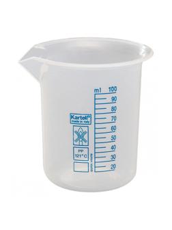 Мерный стакан  100 мл ПП 12 шт/уп, автоклав. +121С, Kartell 11000820