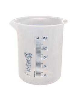 Мерный стакан  500 мл ПП 12 шт/уп, автоклав. +121С, Kartell 11000816