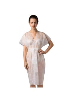 Халат н/с Кимоно спандбонд белый, 10шт/уп