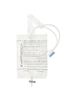 Мочеприемник однораз.прикроватный,с крестообразн. слив.кр.,2000мл,VM,10шт/у