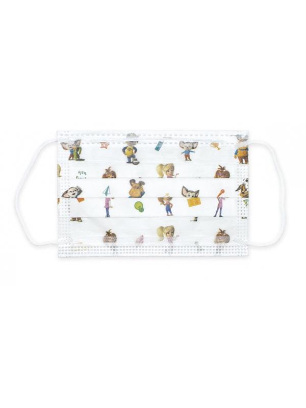 Маска медицинская 3-х сл., Sense 'Детская', БАРБОСКИНЫ, картон 50шт/уп