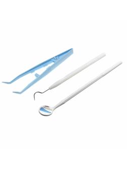 Набор стоматологический однораз.стер.ЕваДент тип2,35шт/уп(зерк,зонд,пинцет)