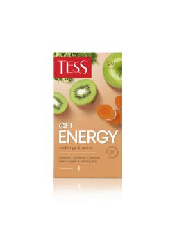 Чай Tess Get Energy улун с добавками, 1,5гх20шт/уп