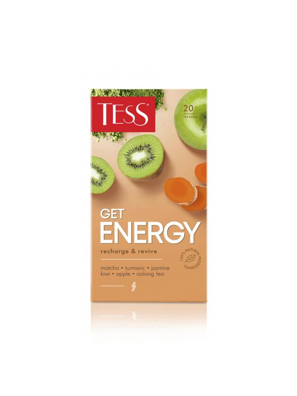 Чай Tess Get Energy улун с добавками, 1,5гх20шт/уп