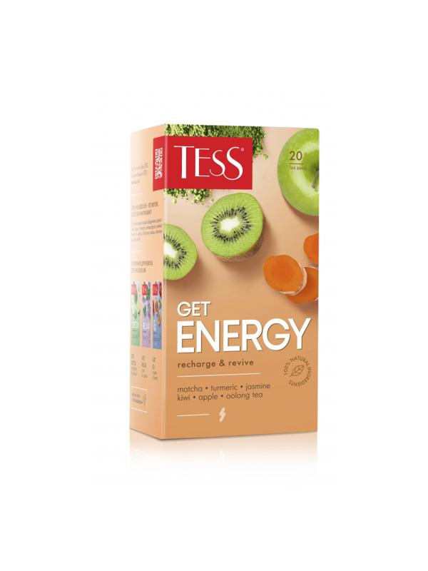 Чай Tess Get Energy улун с добавками, 1,5гх20шт/уп
