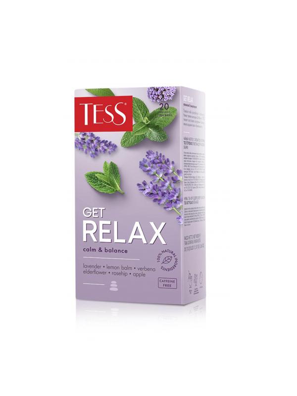 Чай Tess Get Relax чайный напиток с добавками, 1,5гх20шт/уп