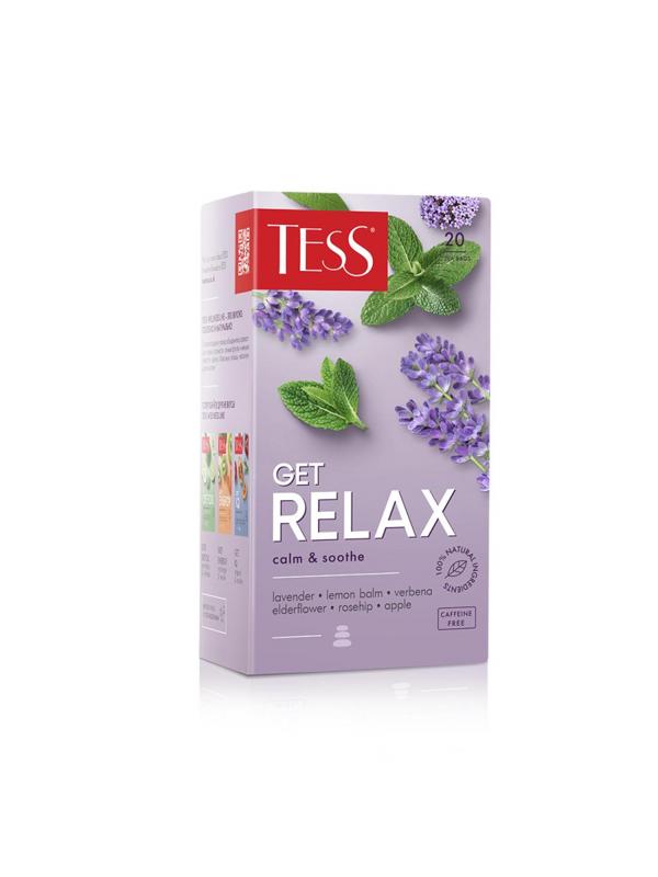 Чай Tess Get Relax чайный напиток с добавками, 1,5гх20шт/уп