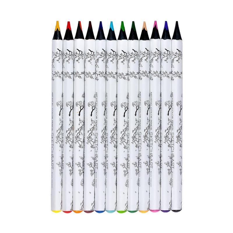 Набор карандашей СКЕТЧ-КАРАНД.ЦВЕТ.SKETCH&ARTУТОЛЩЕН.,4 MM,12 ЦВ.,30-0114