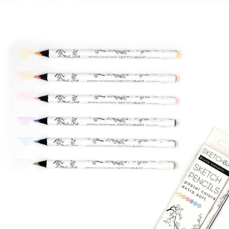 Набор карандашей СКЕТЧ-КАРАНД.ЦВЕТSKETCH&ARTУТОЛ,4 ММ,ПАСТ.6ЦВ,30-0118/03