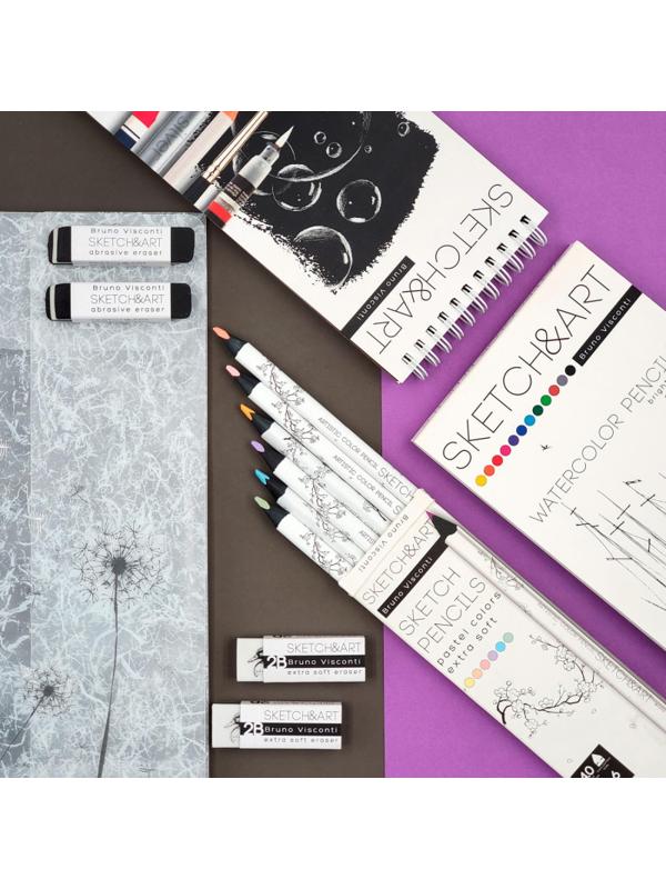 Набор карандашей СКЕТЧ-КАРАНД.ЦВЕТSKETCH&ARTУТОЛ,4 ММ,ПАСТ.6ЦВ,30-0118/03