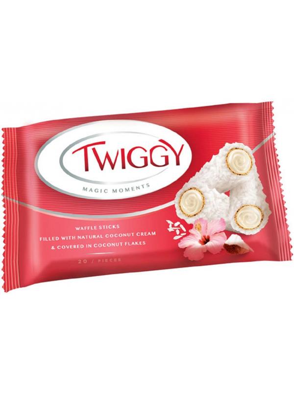 Вафли Конфета Twiggy с кокос.сливками в кокос.обсып., 185г (ВК412)