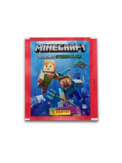 Наклейки PANINI MINECRAFT сезон 2021-22 ( в пакетике 5 наклеек )
