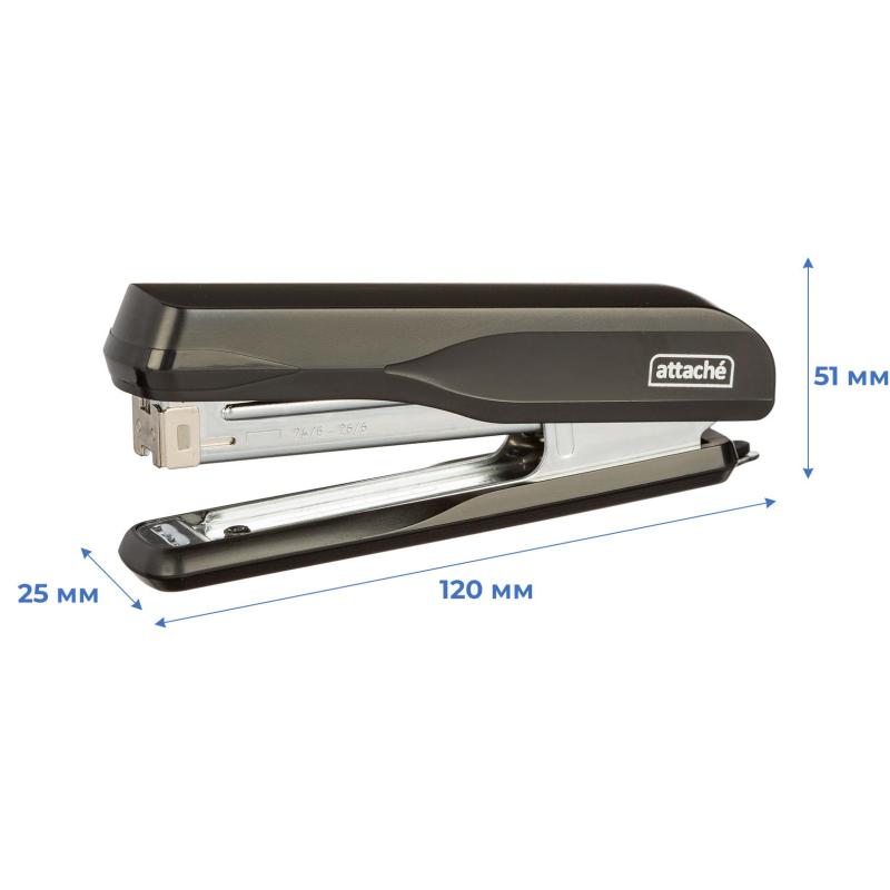 Степлер Attache MSBK2430 (№24/6-26/6) до 30 лист., металл, чёрный