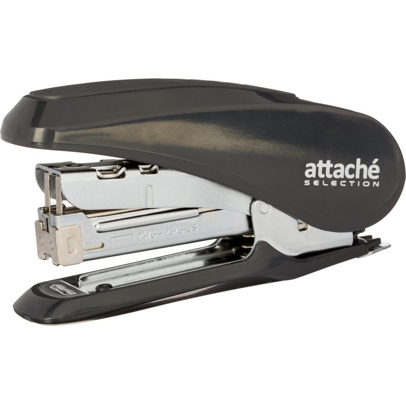 Степлер Attache Selection MSGY2430 (№24/6-26/6)до 30л,энергосбер,металл,сер