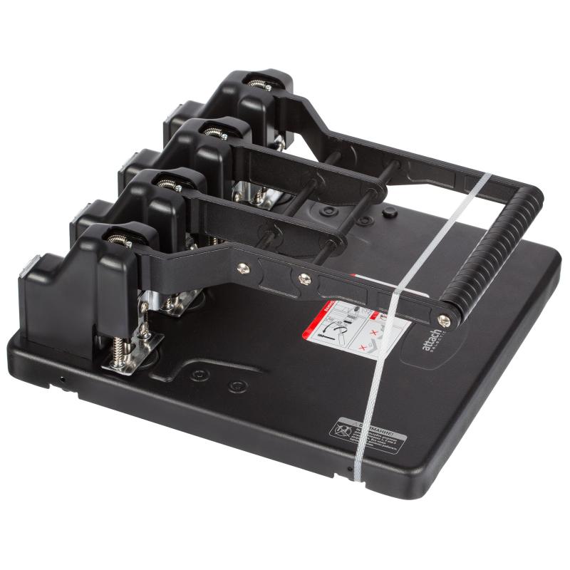 Дырокол Attache Selection мощный MHDPBK4-150,4отв.150 лист.,металл,черн