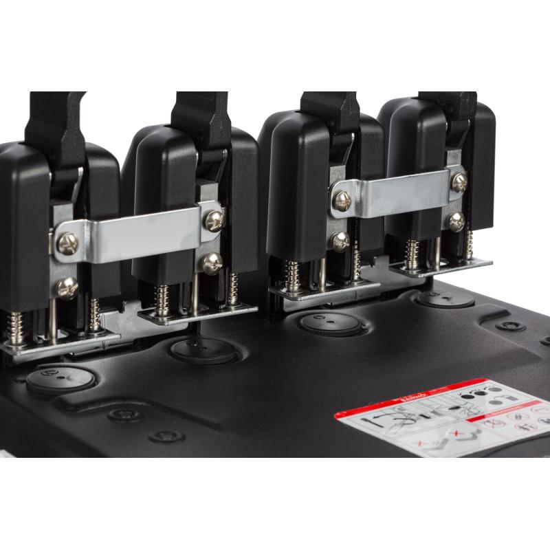 Дырокол Attache Selection мощный MHDPBK4-150,4отв.150 лист.,металл,черн