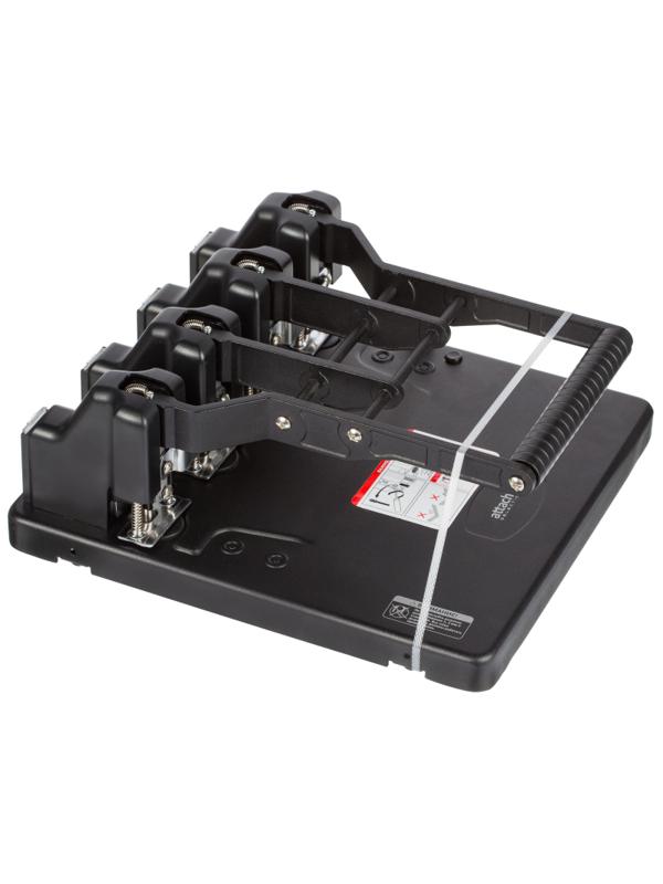 Дырокол Attache Selection мощный MHDPBK4-150,4отв.150 лист.,металл,черн