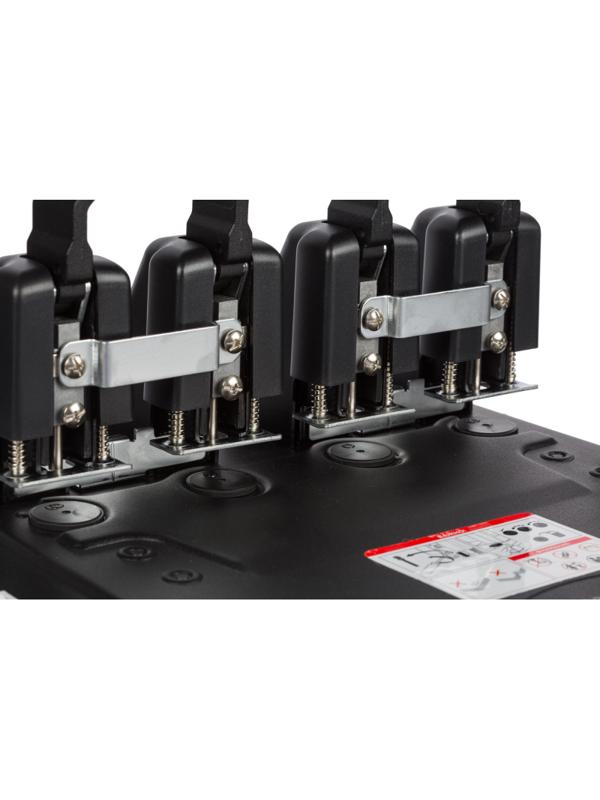 Дырокол Attache Selection мощный MHDPBK4-150,4отв.150 лист.,металл,черн