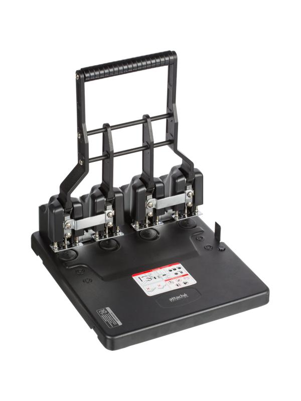 Дырокол Attache Selection мощный MHDPBK4-150,4отв.150 лист.,металл,черн